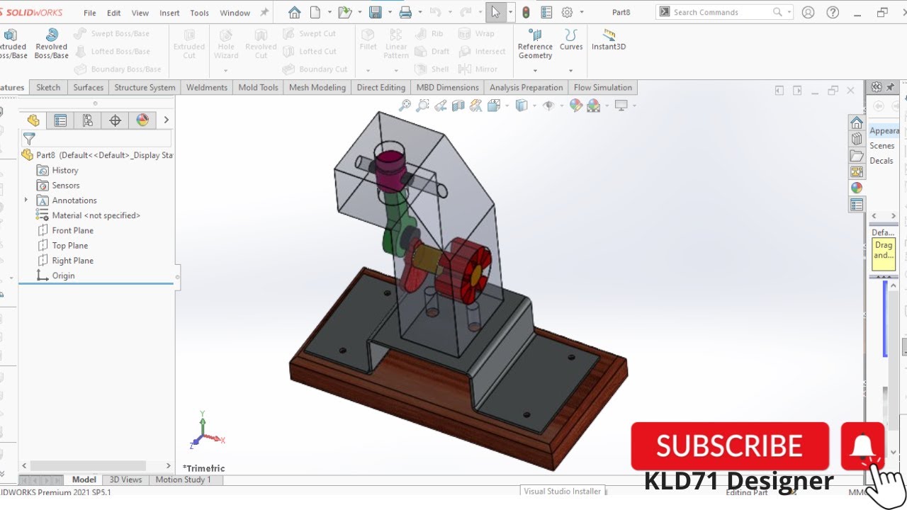 SolidWorks tutoriels: projet 36(3ème partie)