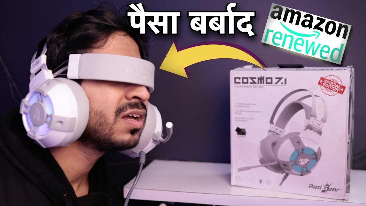 NEVER BUY Amazon Renewed Products? REDGEAR COSMO 7.1 gaming headphones REVIEW || WASTE of money 😔