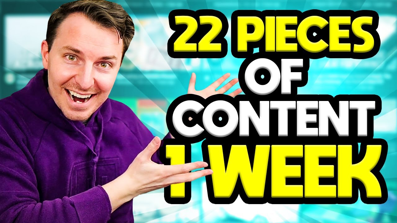 22 Pieces Of Content In 1 Week? - Here's How To Do It.