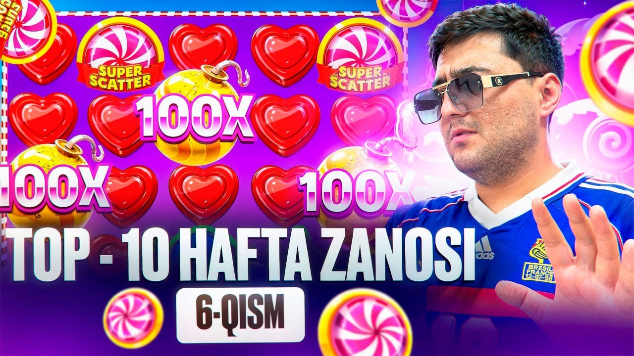 HAFTA ZANOSI TOP - 10 MIFDABLES SWEET BONANZA SUPER SCATTER BIG WIN 6 - QISM