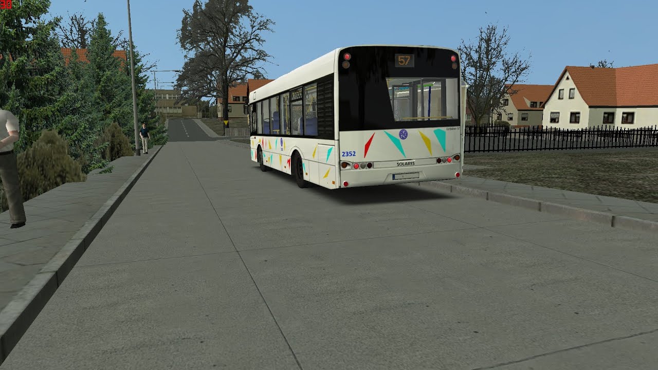 OMSI 2 GR 🚌 Solaris Urbino 10 🎨 OASTH Leasing 2352 🗺Fikcyjny Szczecin Line 57