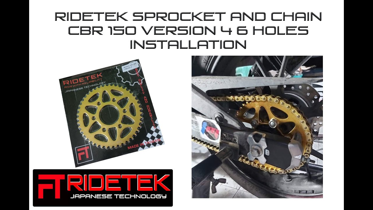 Ridetek Sprocket and chain Installation Cbr V4 1
