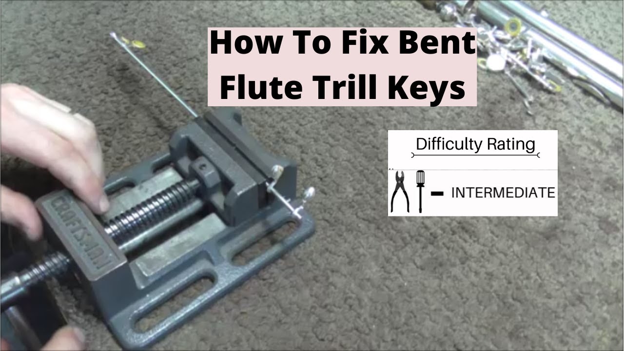How To Fix Bent Flute Trill Keys (part 1,   D# Trill Key)