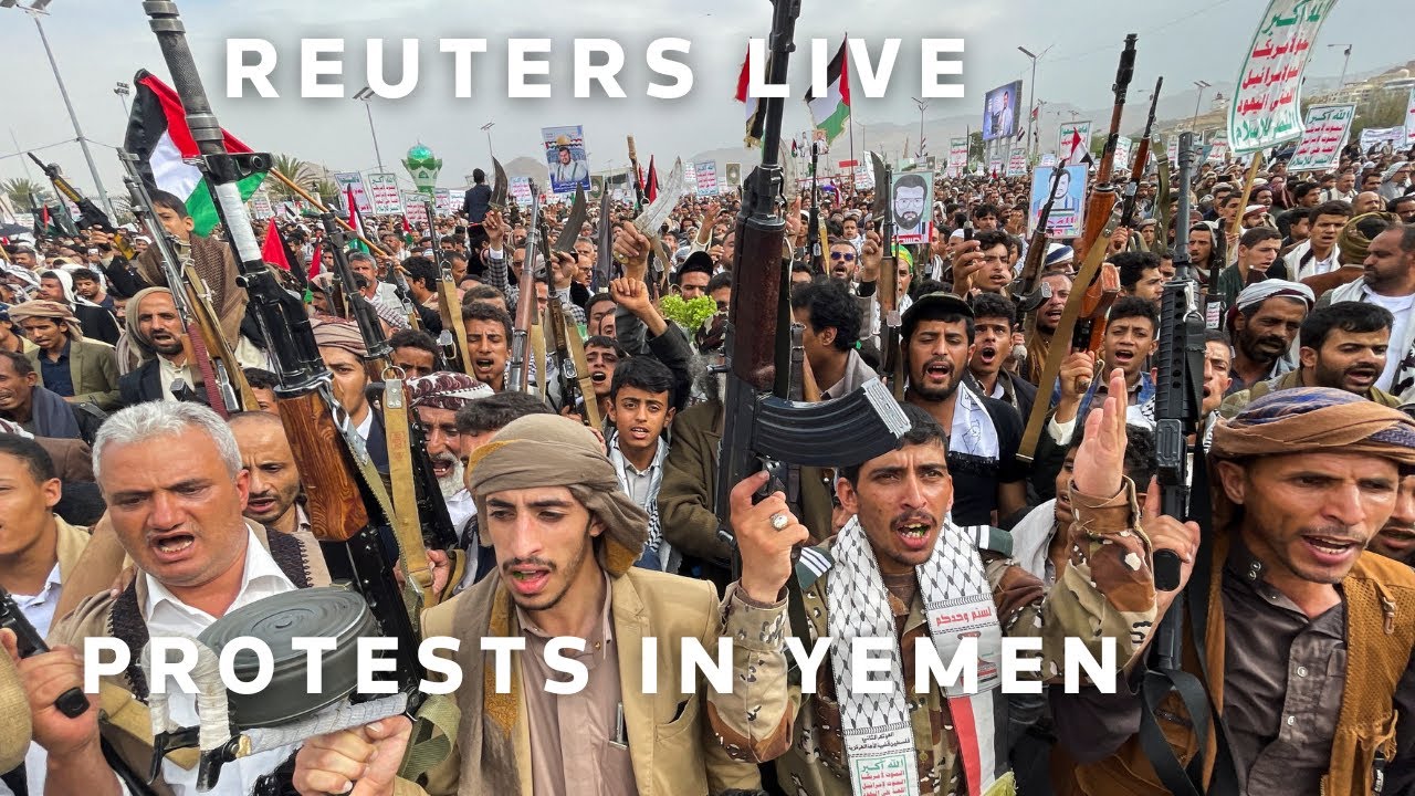 LIVE: Protesters in Yemen rally in solidarity with Palestinians