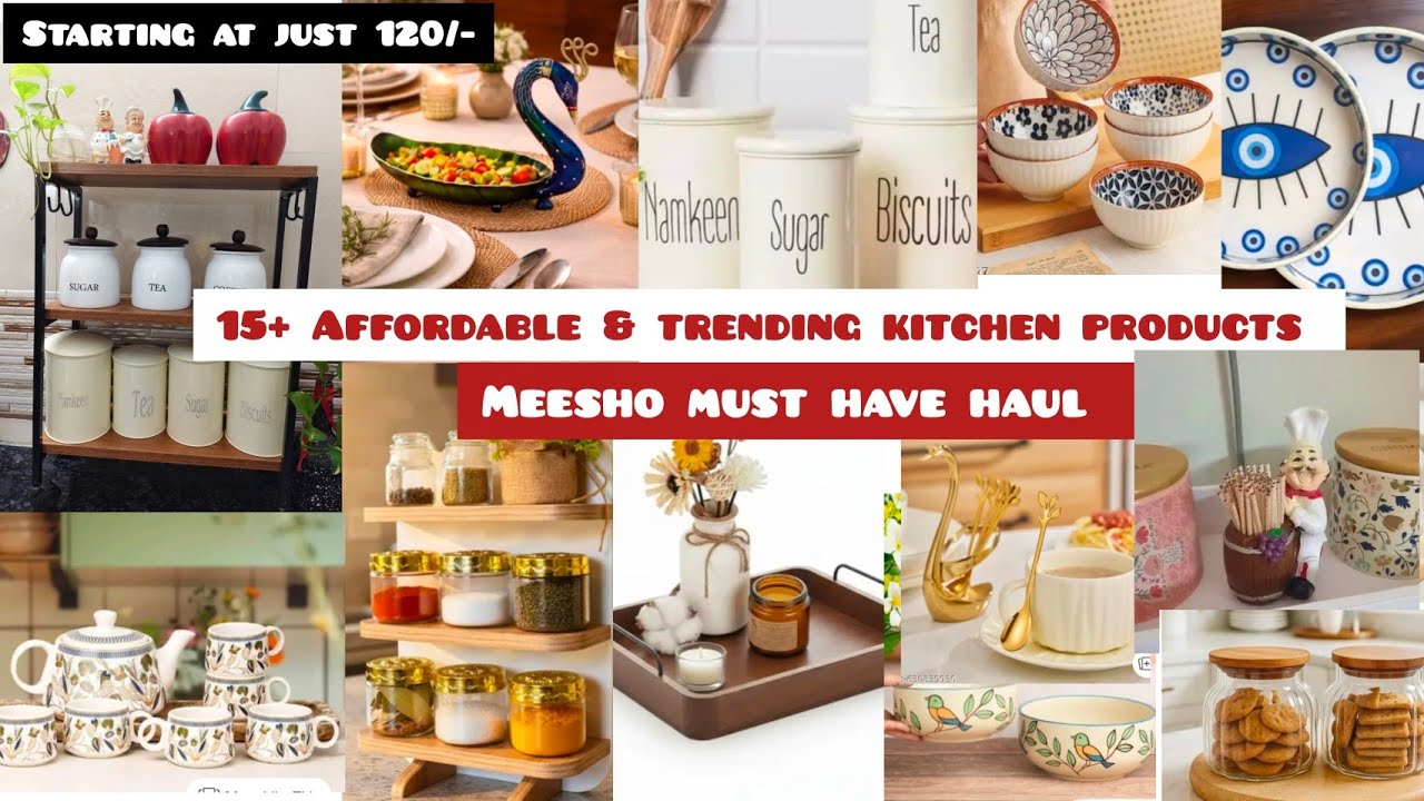 15+Affordable & Must Have kitchen collection 🌼 Meesho kitchen Haul | Starting at just 120/- #meesho 