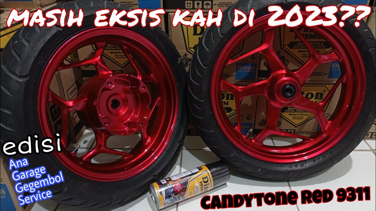 Warna merah terganteng, pasti cocok di velg | Candytone Red 9311 Diton Premium