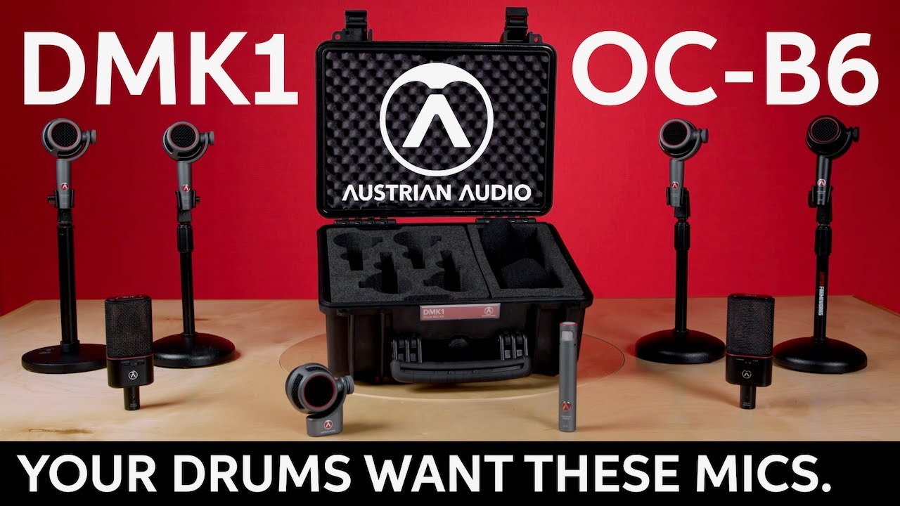 Austrian Audio DMK1 Drum Mic Pack & OC-B6 Kick Microphone Demo