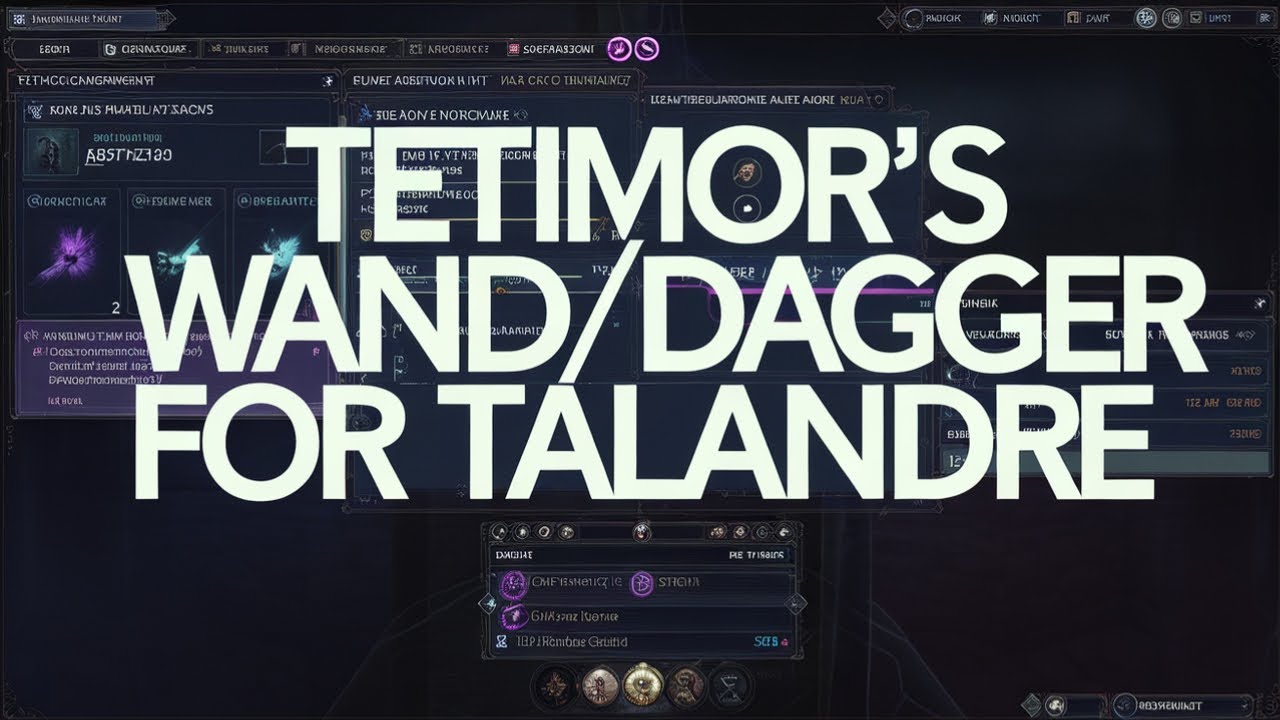 Wand/Dagger Talandre Build Guide – Ultimate DPS & Survivability | Throne and Liberty