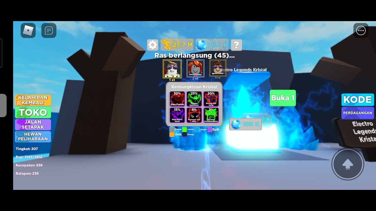 Cara mendapatkan Omega Pets Tanpa 10 kali Riberth - Roblox Legends Of Speed