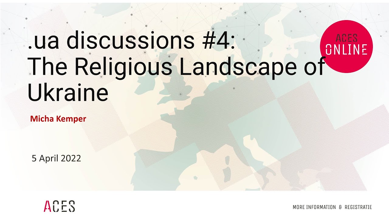 #uadiscussions #4: The Religious Landscape of Ukraine with Micha Kemper