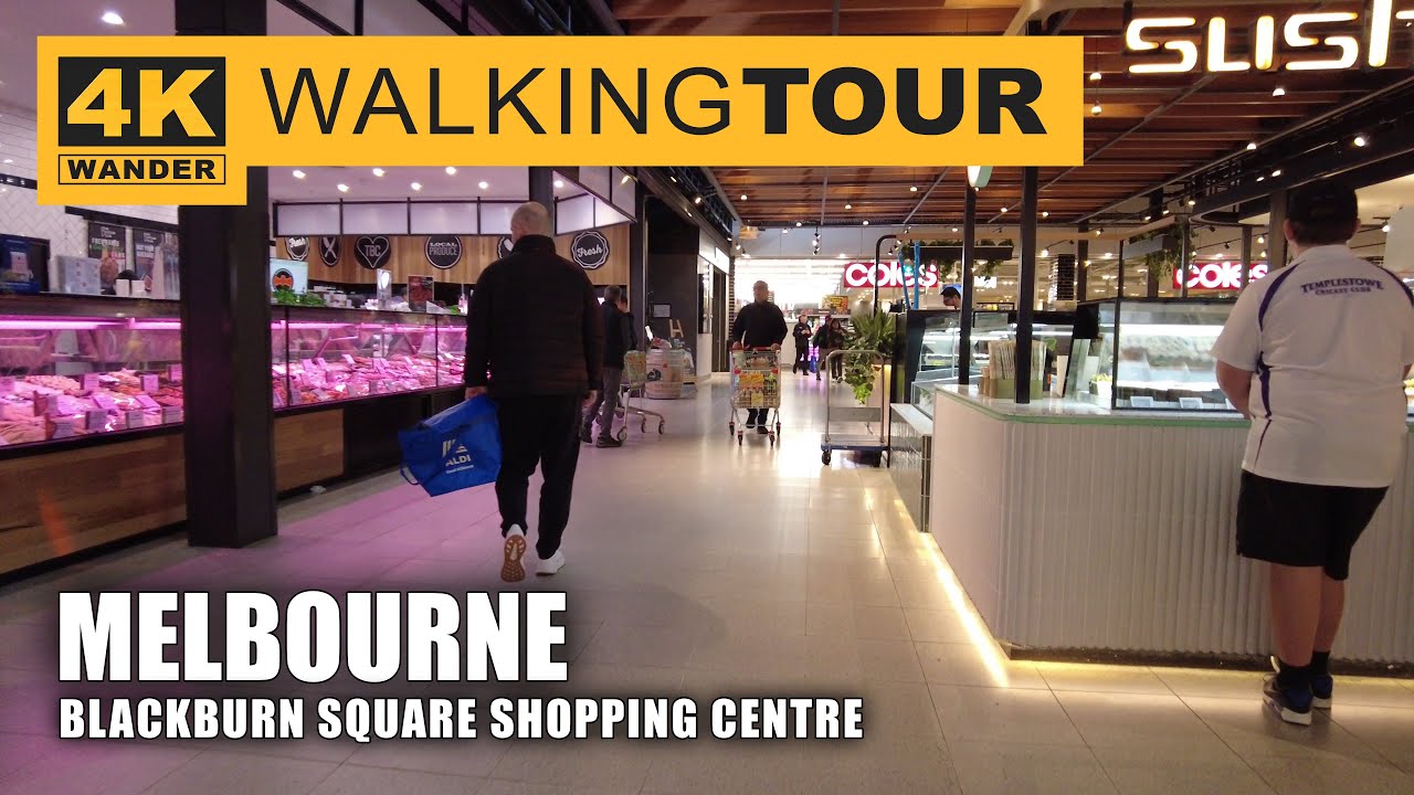 Blackburn Square Shopping Centre Walking Tour in Melbourne, Australia (4K 60fps)