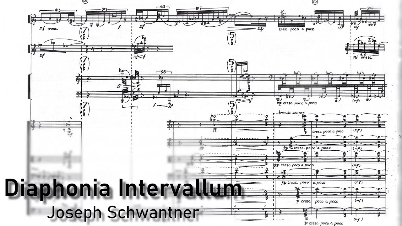 J. Schwantner - Diaphonia Intervallum (1965) [Score Follower]