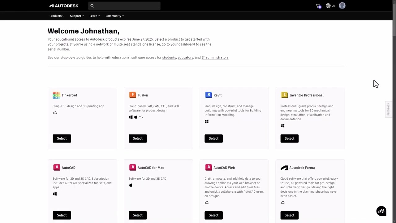 Step-by-step guide on how to download Autodesk products for educational access | Autodesk Education