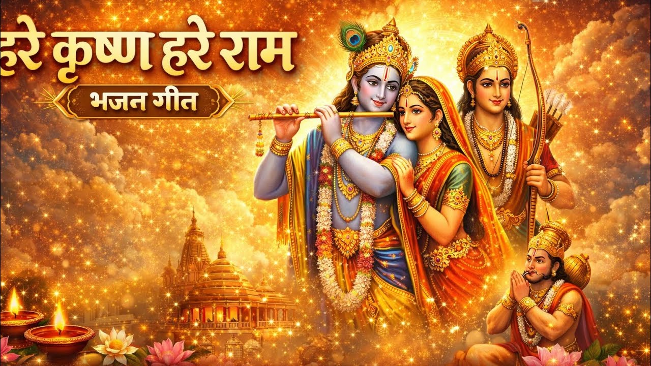 हरे कृष्ण हरे राम | मन को शांति और सुख देने वाला मंत्र 🕉️
