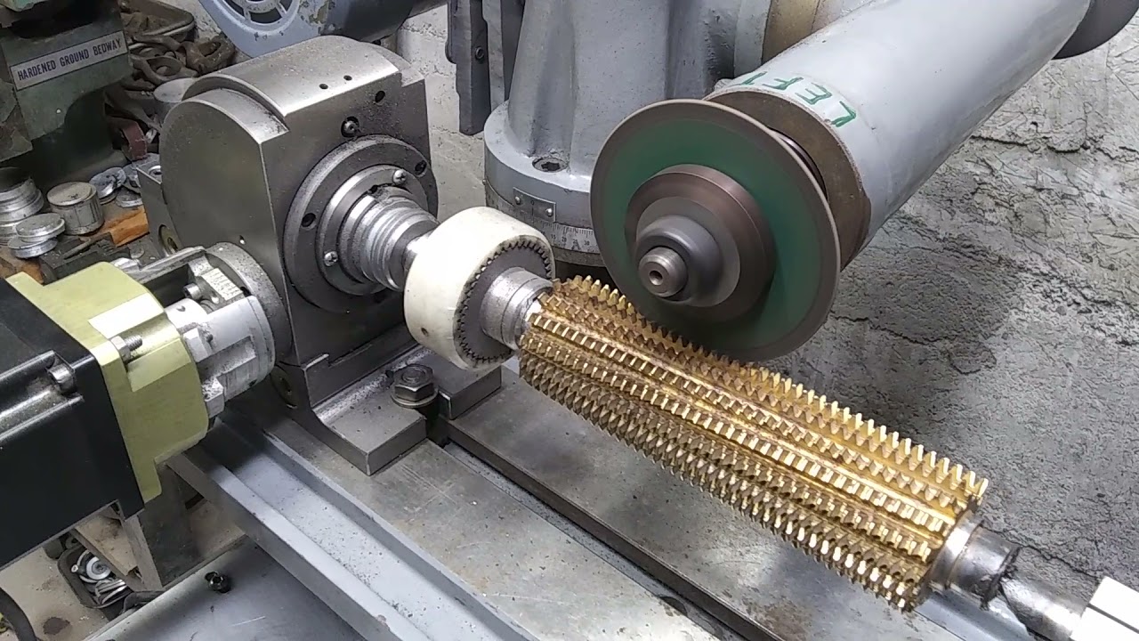 Electronic gearing, helical gear hob sharpening, Arduino
