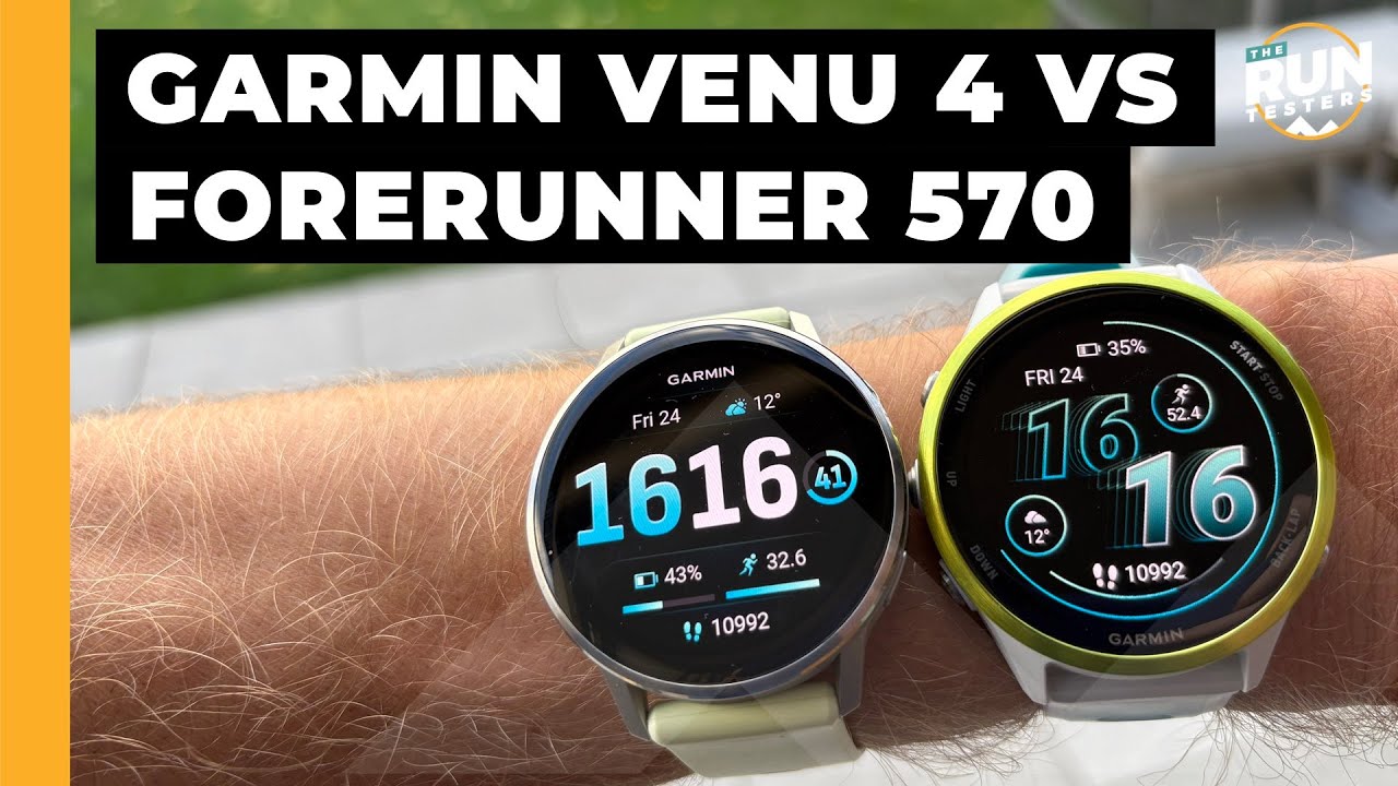 Garmin Venu 4 против Garmin Forerunner 570: какие часы лучше всего подойдут бегунам?