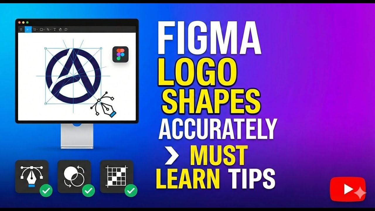 How to make the logo shapes accurately in Figma must learn these tips