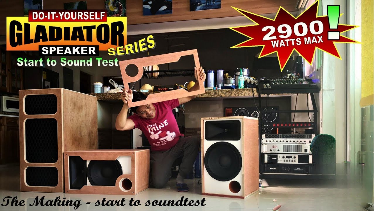 The Making DIY Wide Range 1000 watts Speaker - Custom Videoke Karaoke Outdoor Speaker | Aleks On