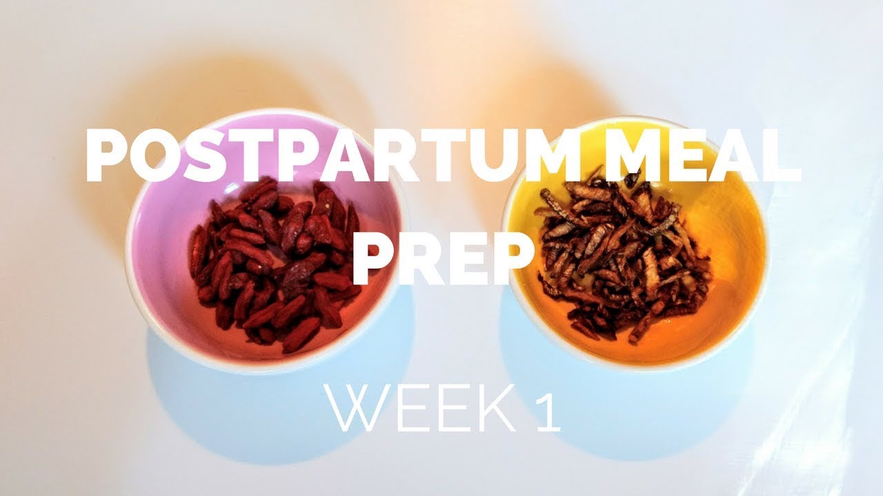 Postpartum Meal Prep: Week 1