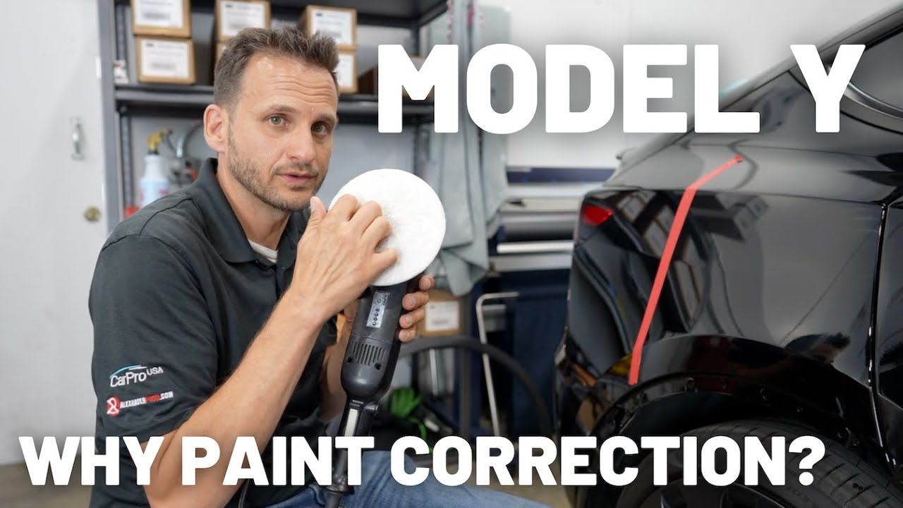 Why Paint Correction? Before and After - Tesla Model Y