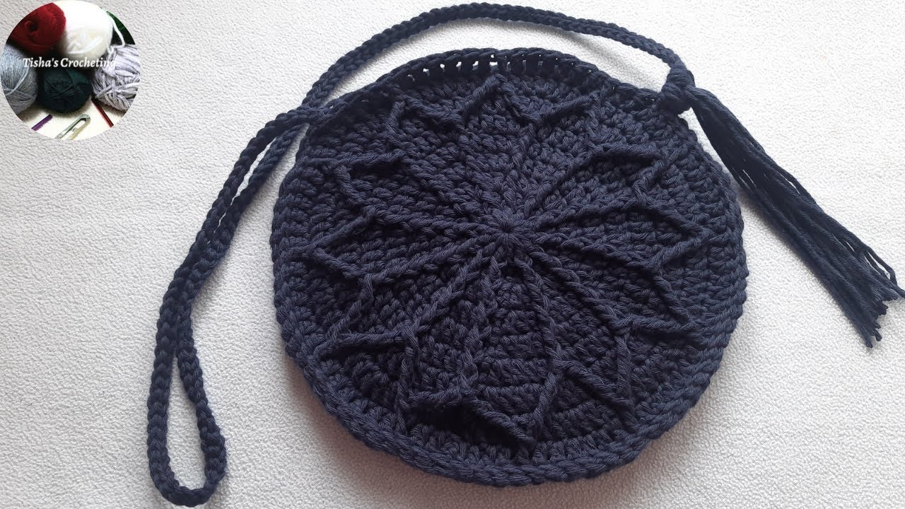 Crochet easy and simple circle bag/Crochet circle bag