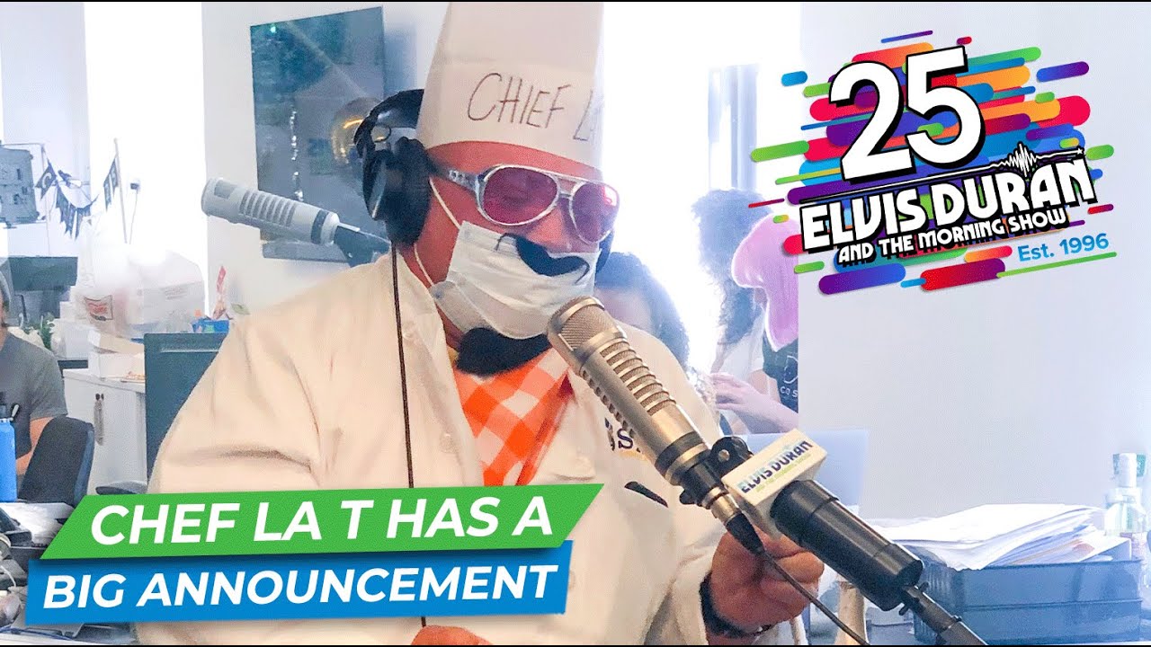 Chef La T Has A Big Announcement | Elvis Duran Exclusive