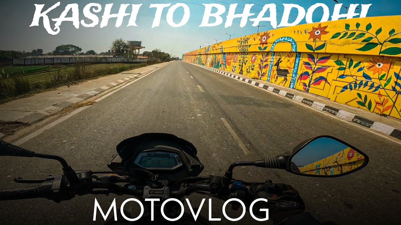Varanasi To Bhadohi new Ride | Varanasi city Bike ride | Varanasi Ring Road |Mr. Motovlogger