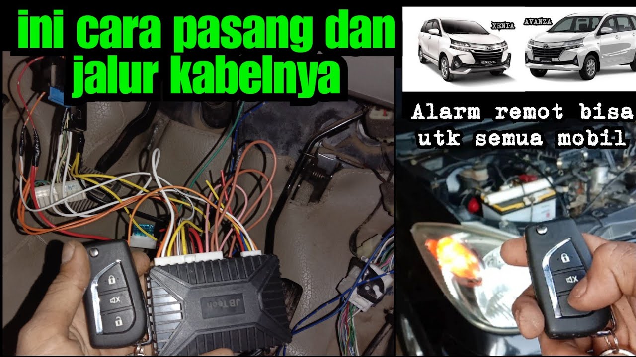Cara pasang alarm remot semua jenis mobil