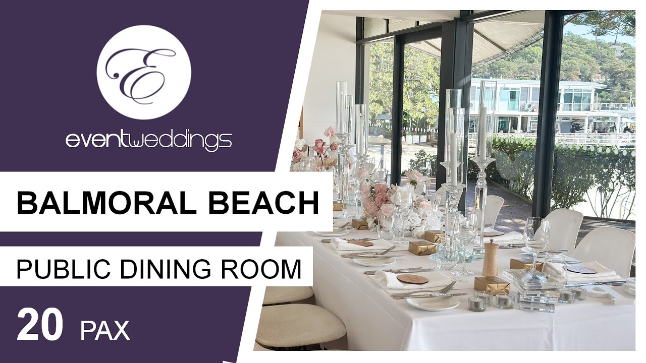 Balmoral Beach Public Dining Room - Sydney Wedding Venue Walkthrough by Event Weddings