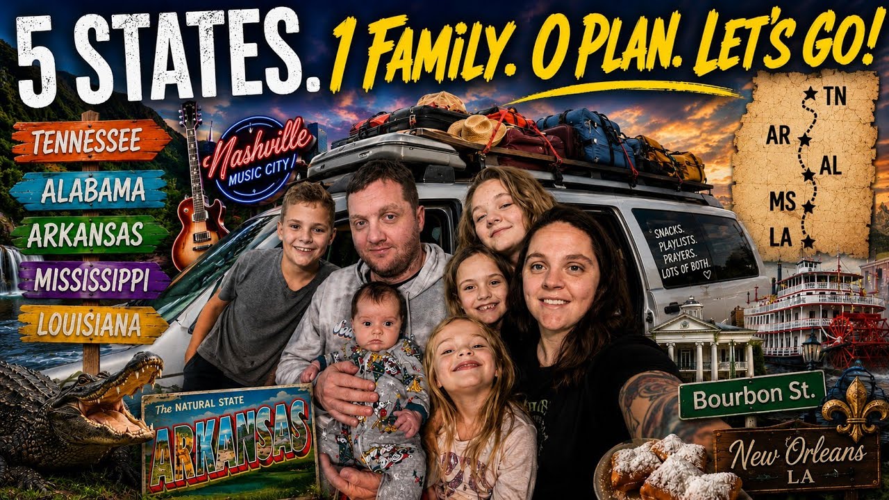 Road trip the Southern States: Tennessee, Alabama, Arkansas, Mississippi, Louisiana