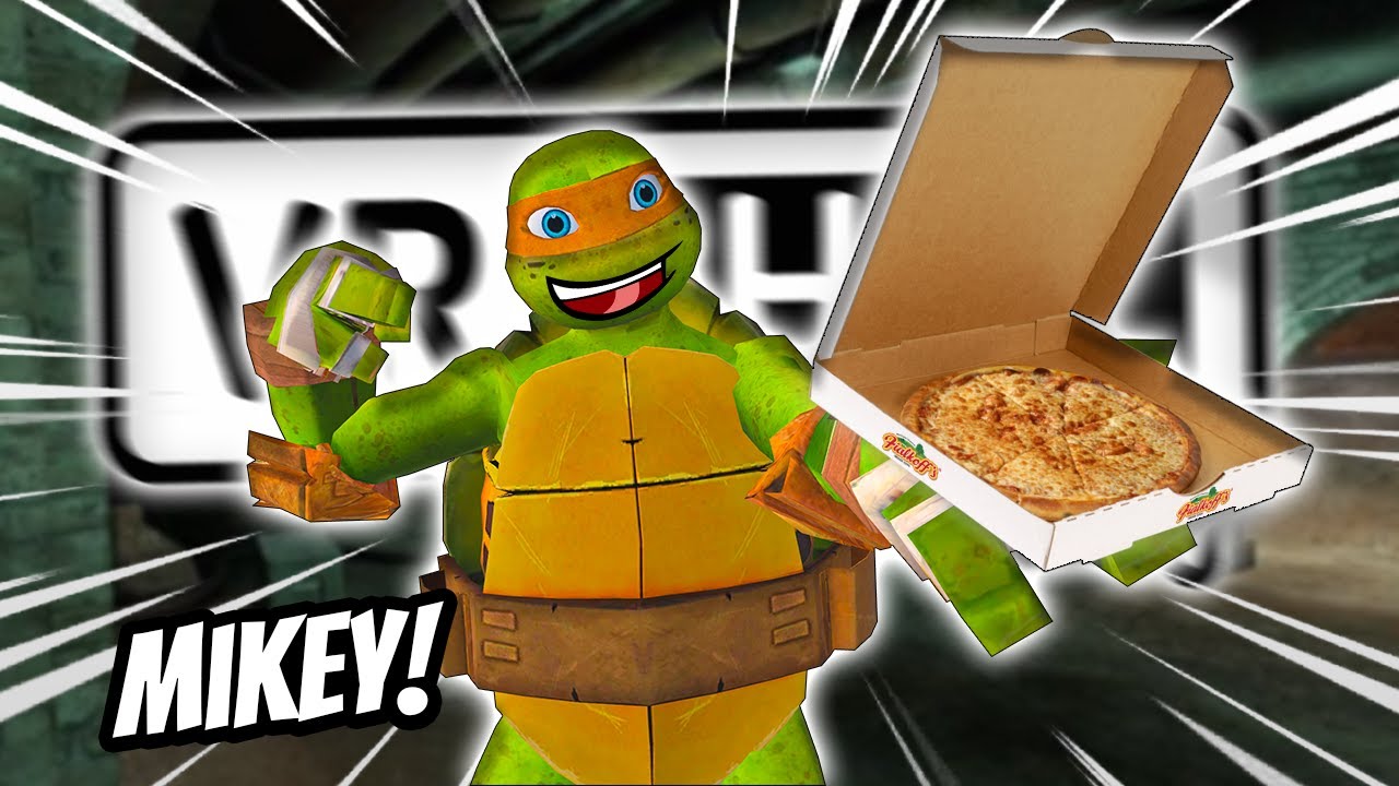 MIKEY'S COWABUNGA ADVENTURE IN VRCHAT! - Funny VR Moments (Teenage Mutant Ninja Turtles)