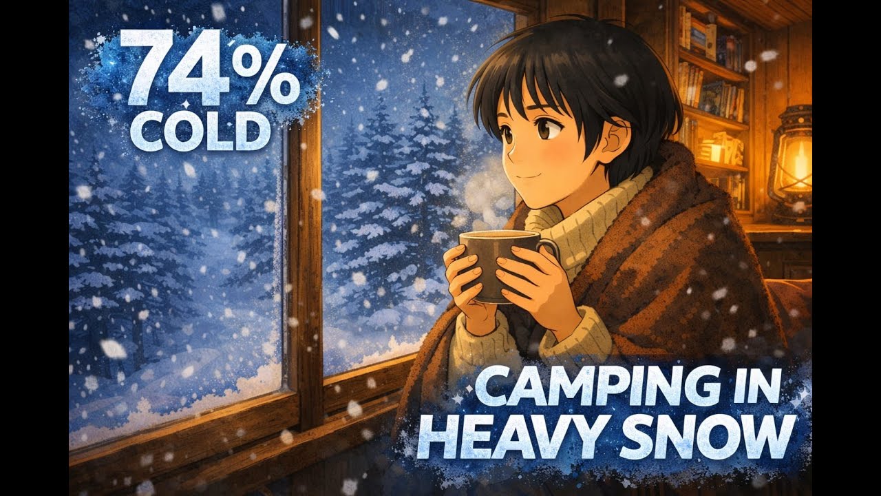 A Peaceful Winter Evening at Home — Snow, Firelight, and Slow Living ASMR 🌧🌄🗻🛌