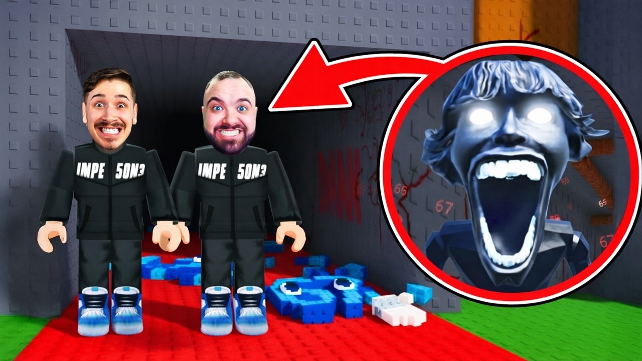 MORAMO POSTATI BRZI I POBJEĆI OD STRAŠNIH LIKOVA U ROBLOXU!!!