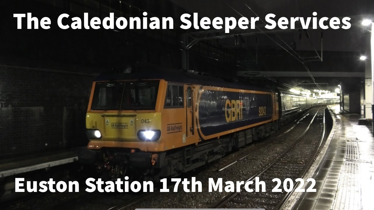 An EVENING of CALEDONIAN SLEEPER movements at London Euston Station 17/03/22 - Class 92 Locos