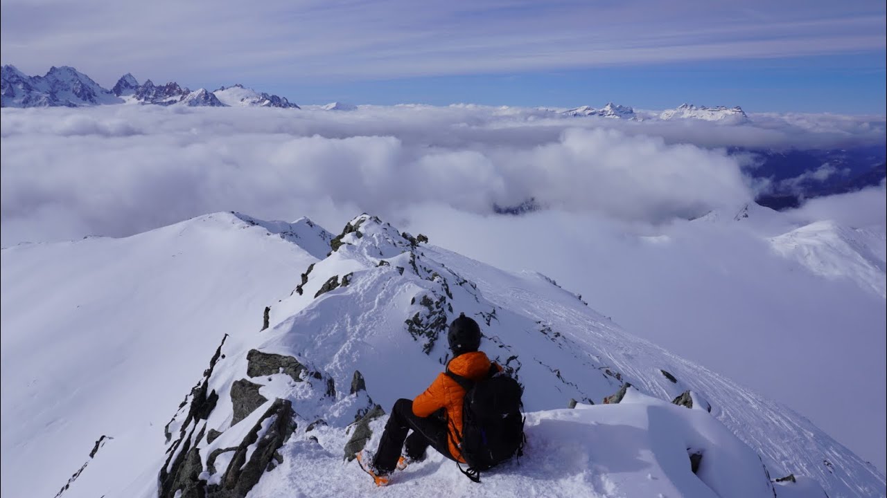 Ski randonnée Mont Rogneux(3084m) depuis parking La Barmasse, voie normale, Valais,Suisse,19-02-2022