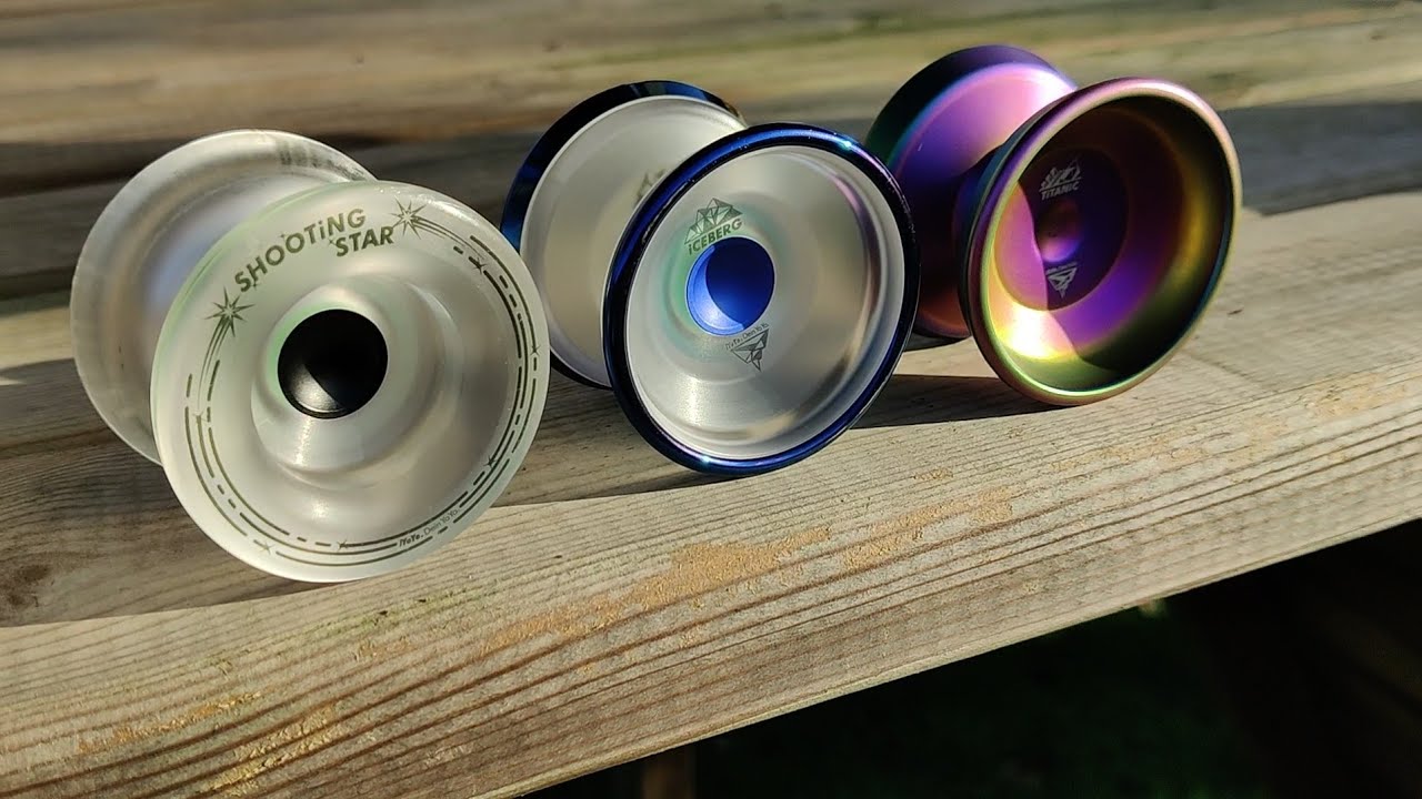 Comparing the Shooting Star, Iceberg and Titanic yoyos from iYoyo. An amateur view and review.