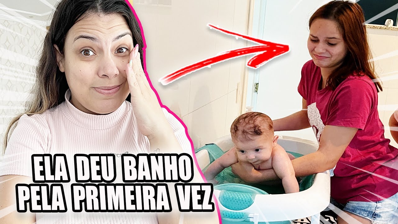 GIULLIA DEU BANHO NO ZYON PELA 1ª VEZ * Deu ruim no exame do Kaick | Kathy Castricini