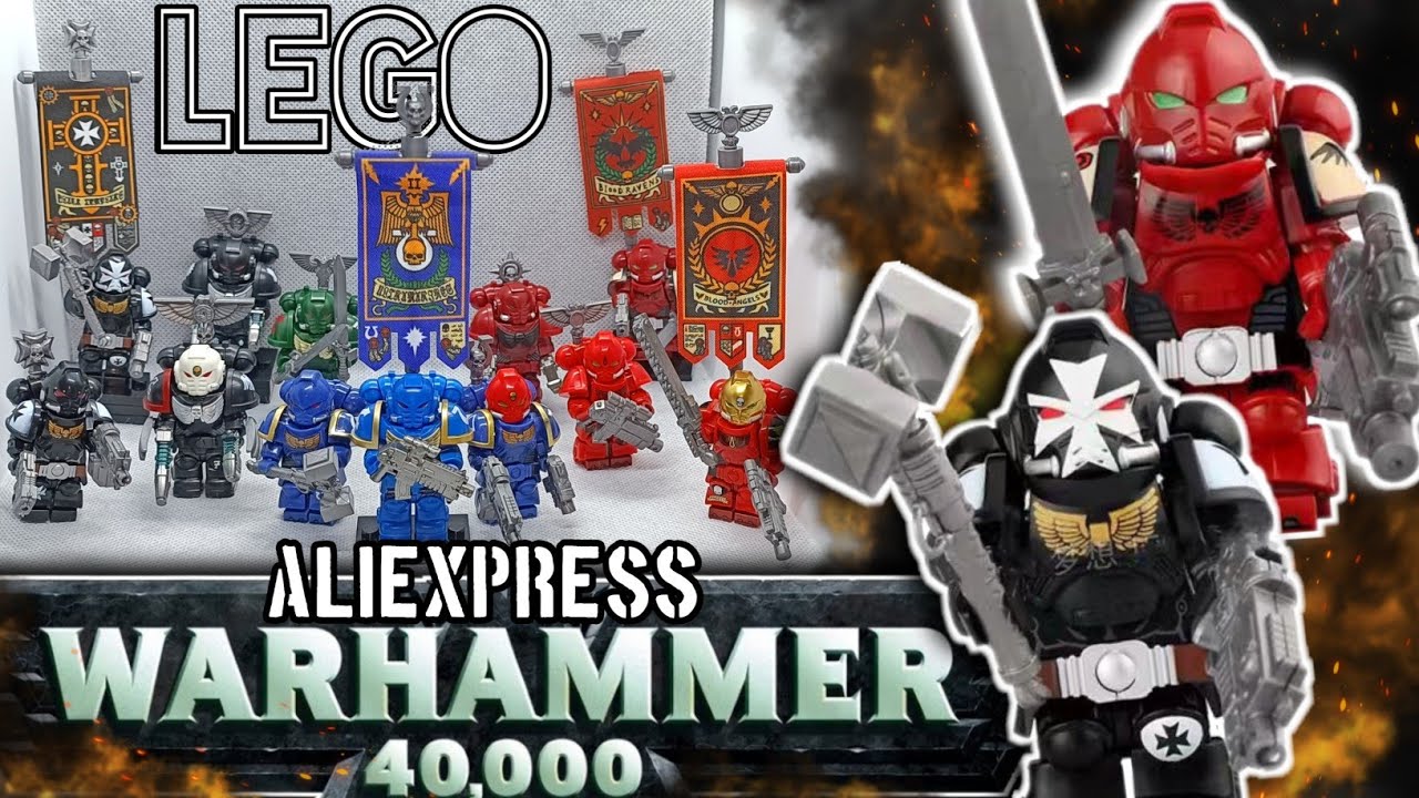 LEGO WARHAMMER 40000 из Китая#2▷РЕДКИЕ ФИГУРКИ КОСМОДЕСАНТНИКОВ