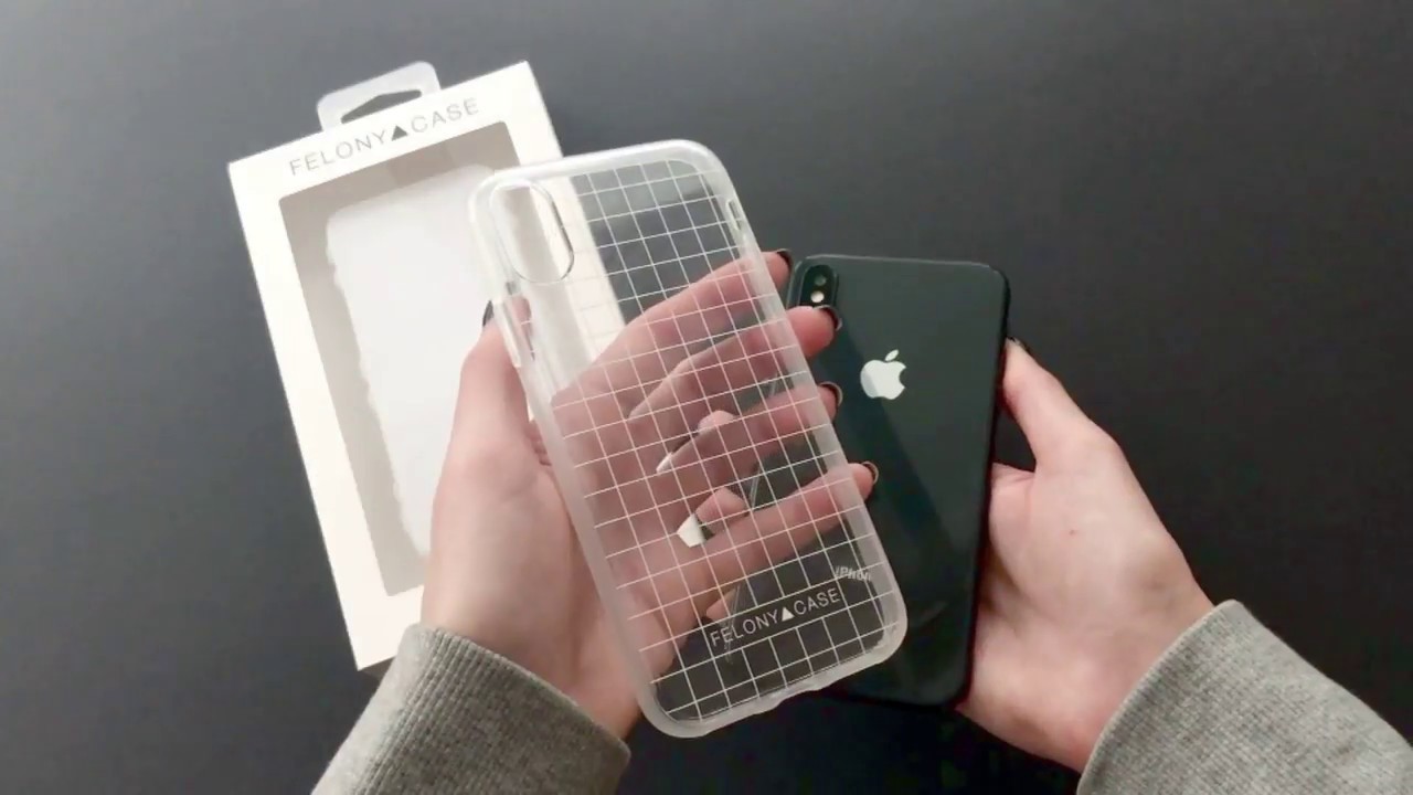FELONY CASE // White Grid Case for iPhone X - Unboxing and Application Tutorial