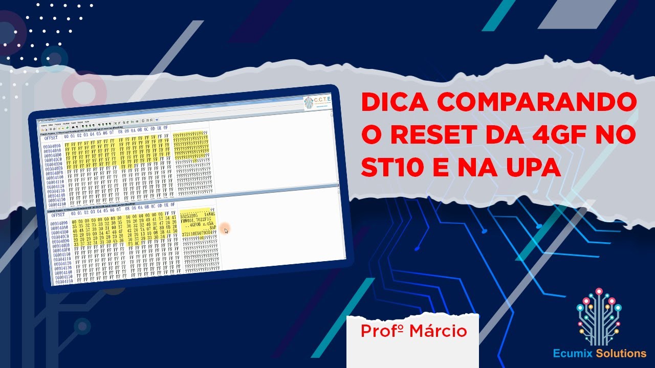 DICA COMPARANDO O RESET DA 4GF NO ST10 E NA UPA