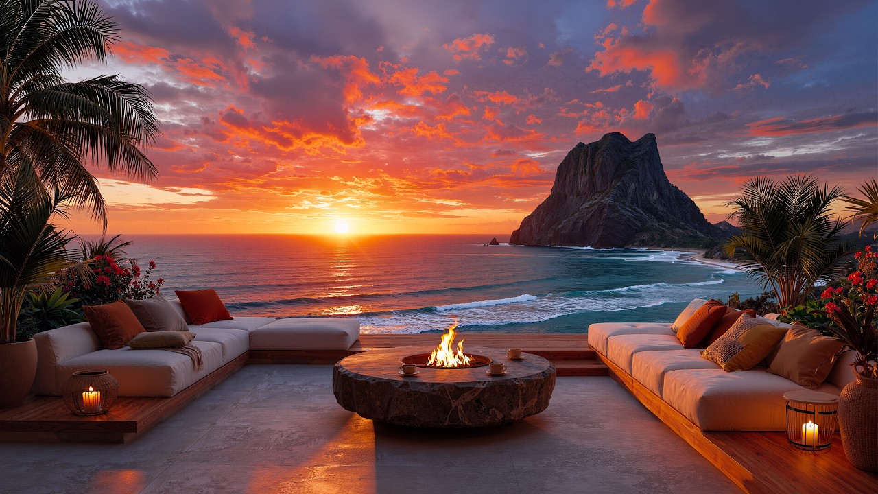 Sunset View Luxury Lounge | Ambient Chillout Music for Calm Evening Relaxation