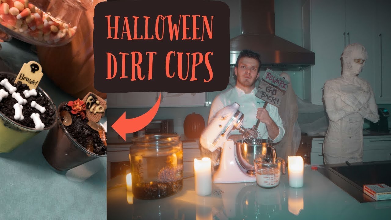 How To Make Halloween Dirt Cups (SIMPLE)