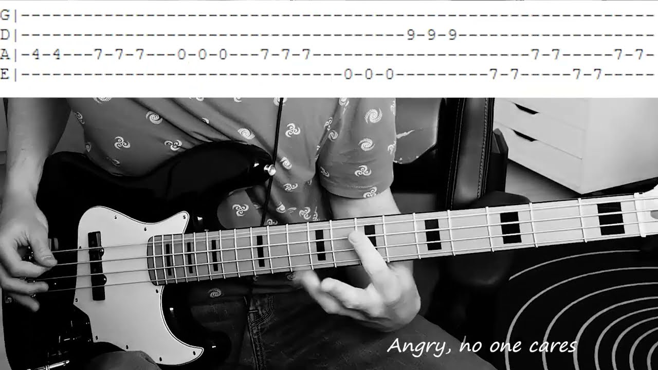 Anti Flag - Angry young and poor (bass cover) +TABS