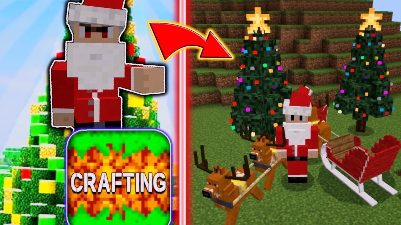 como tener NAVIDAD en CRAFTING ANDBUILDING|| PAPA NOEL