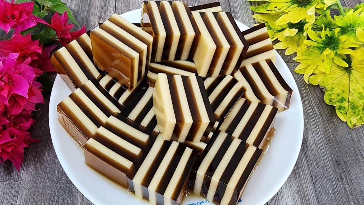 Rau Câu Flan Cà phê thơm ngon, đơn giản, không tách lớp