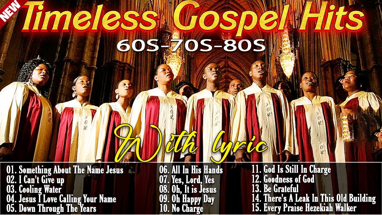 Black Gospel Legends 🙏 Best of Black Gospel from the 60s 70s 80s | Lyric Video