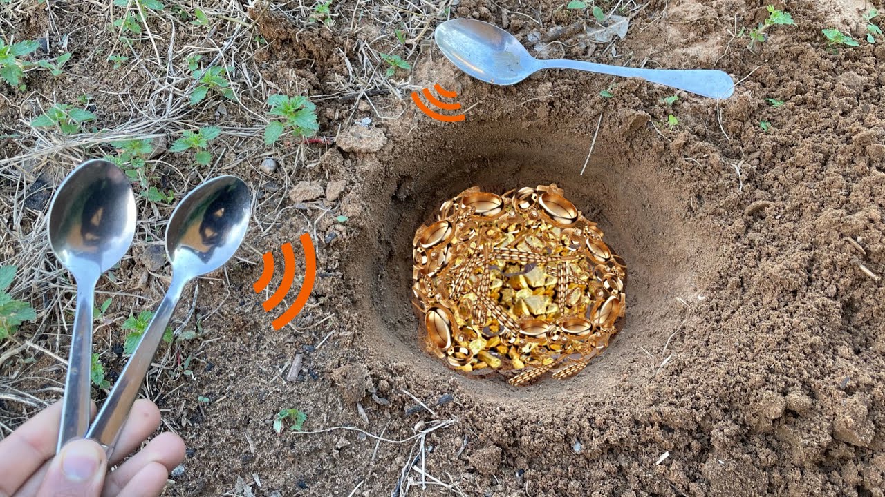 Spoon Turned into a Gold and Hidden Treasure Detector