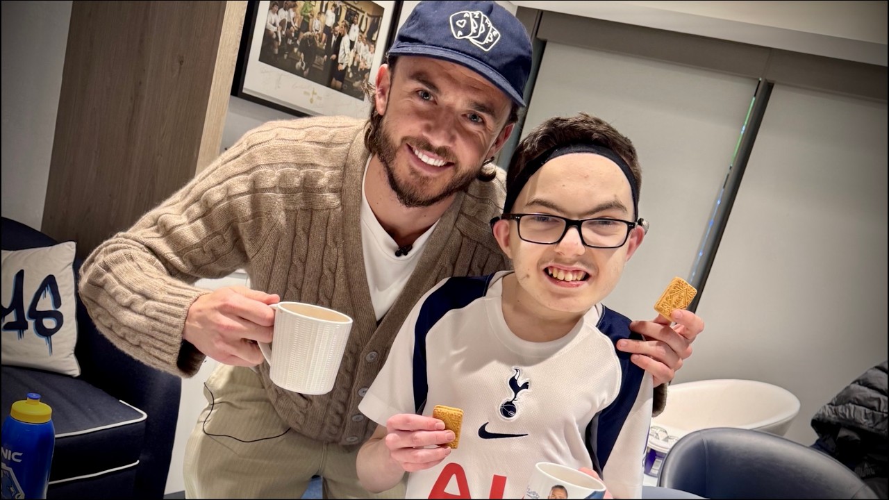 Spurs fan meets hero as £2.5m race to save his life continues
