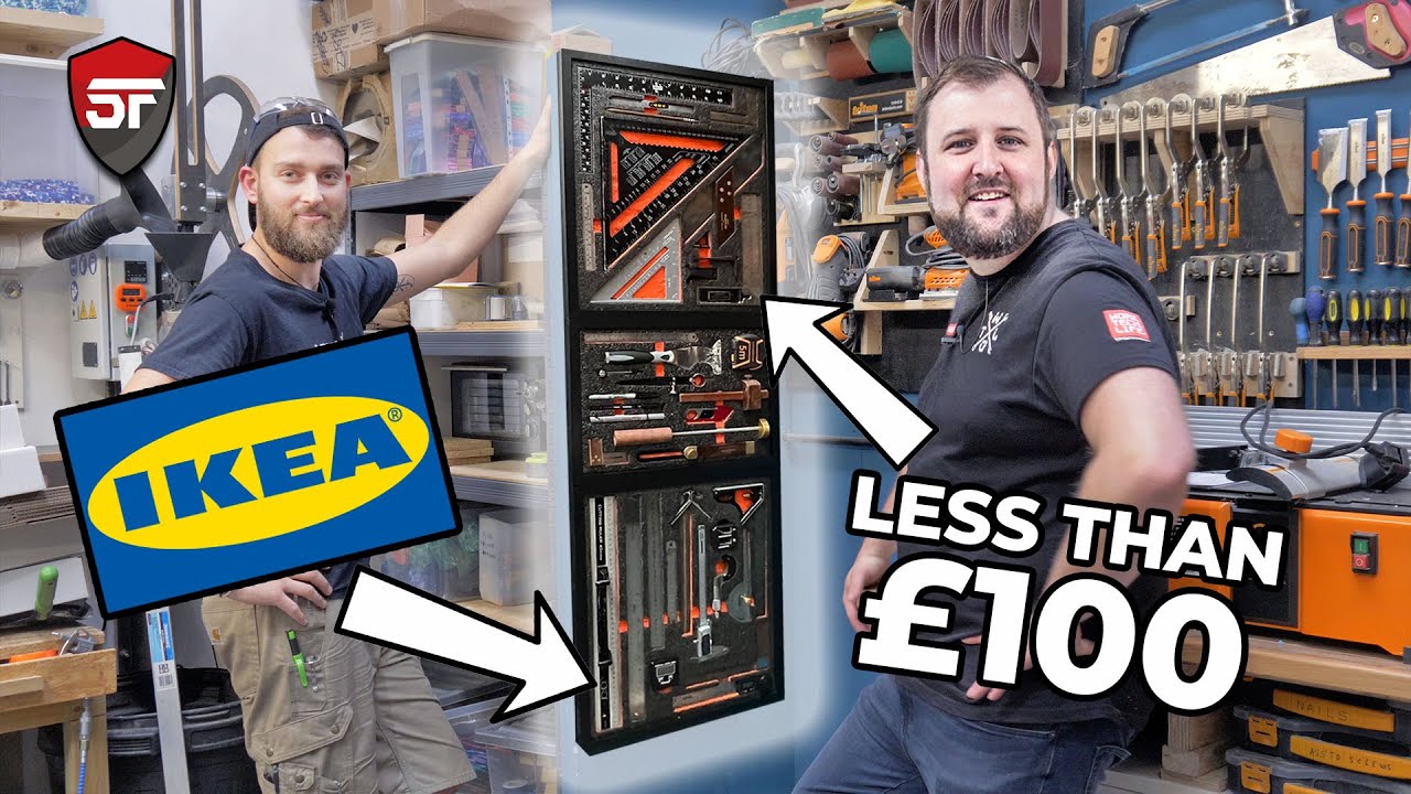 We Made a GENIUS IKEA HACK Tool Wall with Brothers Make!