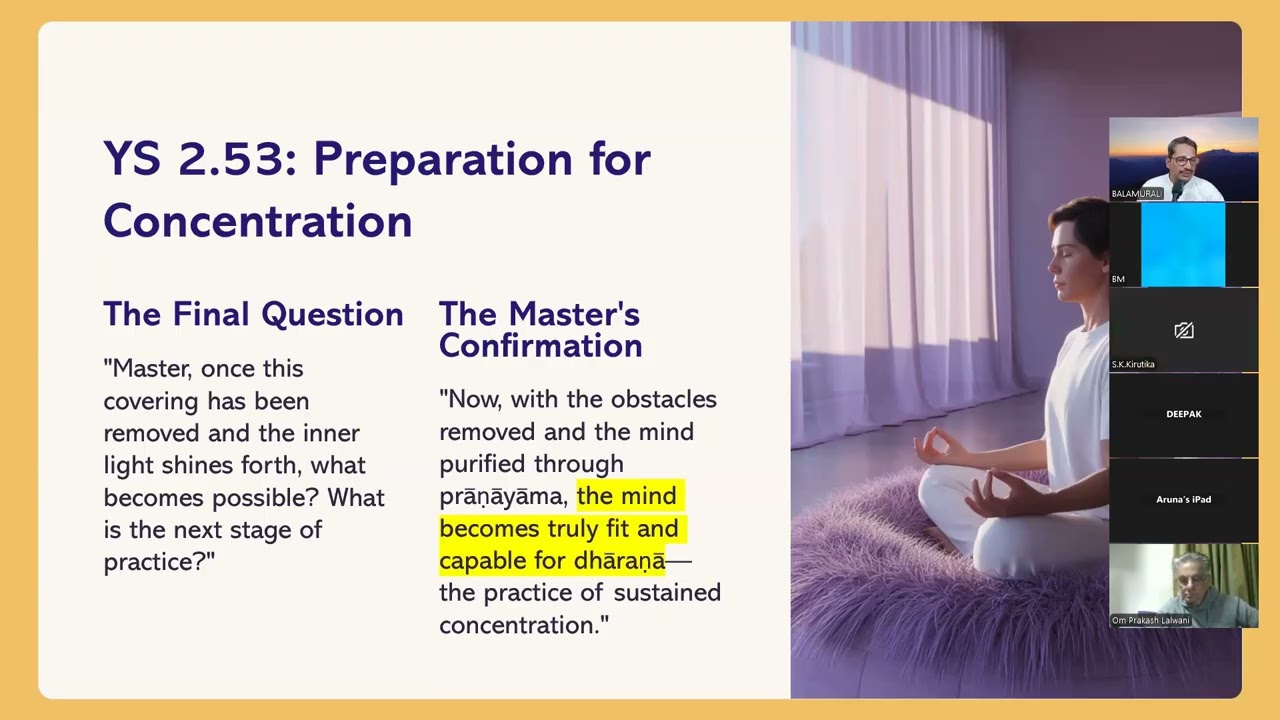 Day 15  (Part 2) - “Yoga Foundation Course: Understanding the Essence of Yoga - Prana and Pranayama”